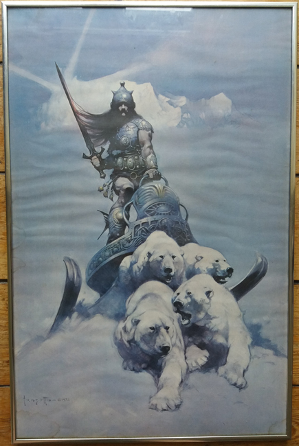 <b><I>The Silver Warriors</I></b>, 1973 (?; undated) framed print